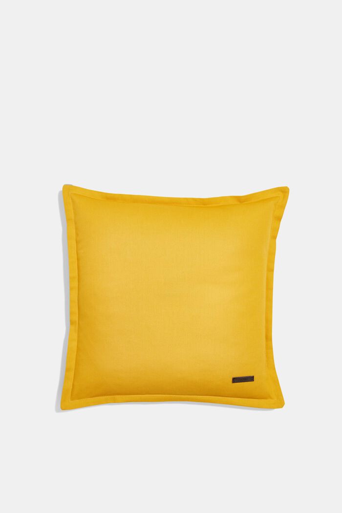 Dwukolorowa poszewka na poduszkę, 100% bawełny, YELLOW, detail image number 0