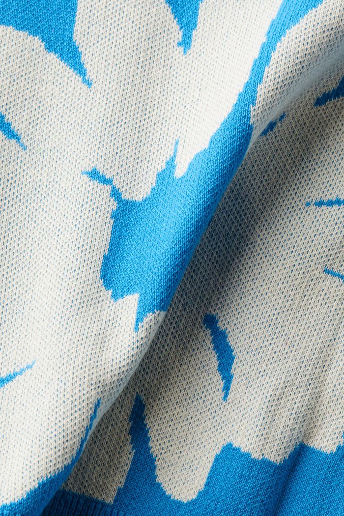 Bluza z żakardowej bawełny, BLUE, detail image number 5