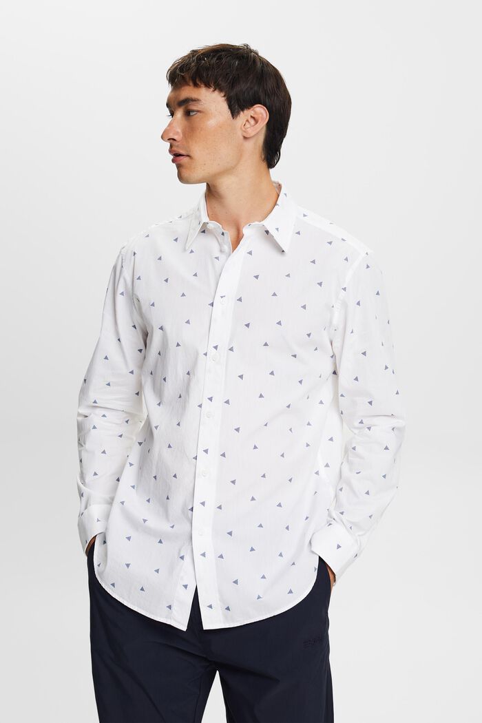 Wzorzysta koszula, 100% bawełny, NEW WHITE, detail image number 1