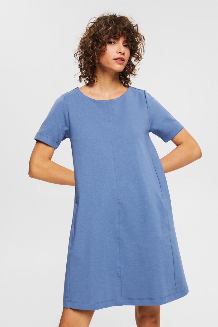 Rozszerzana sukienka o fasonie T-shirtu z mieszanki bawełny ekologicznej