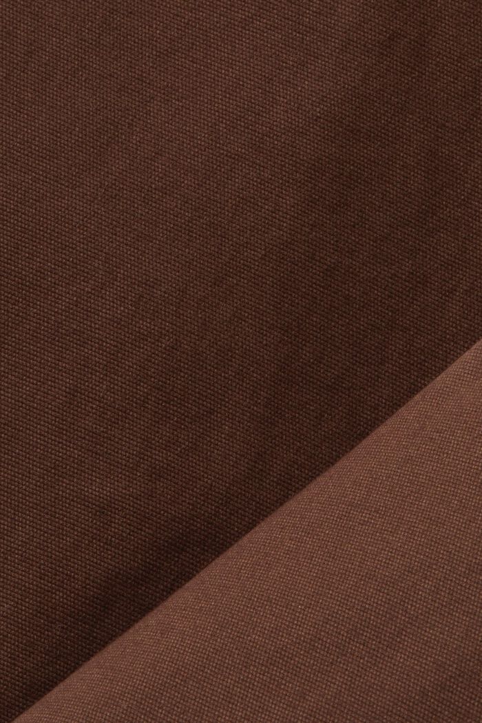 Spodnie chino, elastyczna bawełna, DARK BROWN, detail image number 6