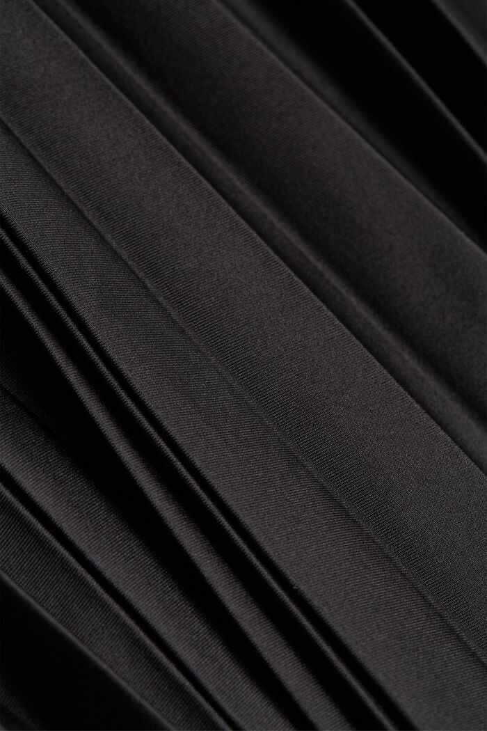 Z recyklingu: plisowana spódnica z elastycznym pasem, BLACK, detail image number 4