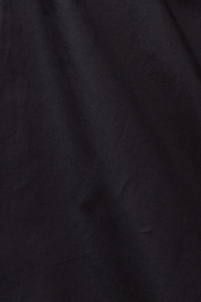 Bluzka z obszernymi rękawami z popeliny, BLACK, detail image number 4