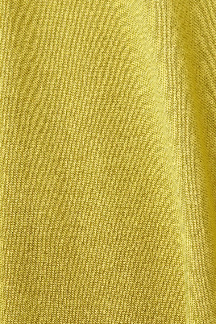 Sweter z półgolfem, LENZING™ ECOVERO™, PISTACHIO GREEN, detail image number 5