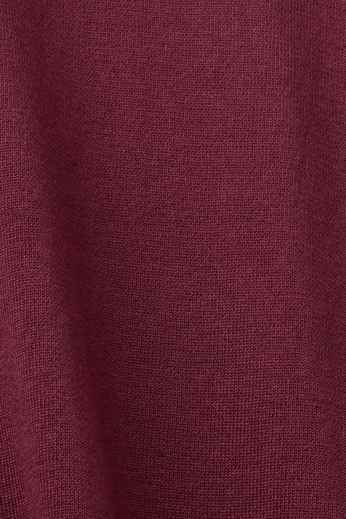 Sweter z półgolfem, LENZING™ ECOVERO™, AUBERGINE, detail image number 5