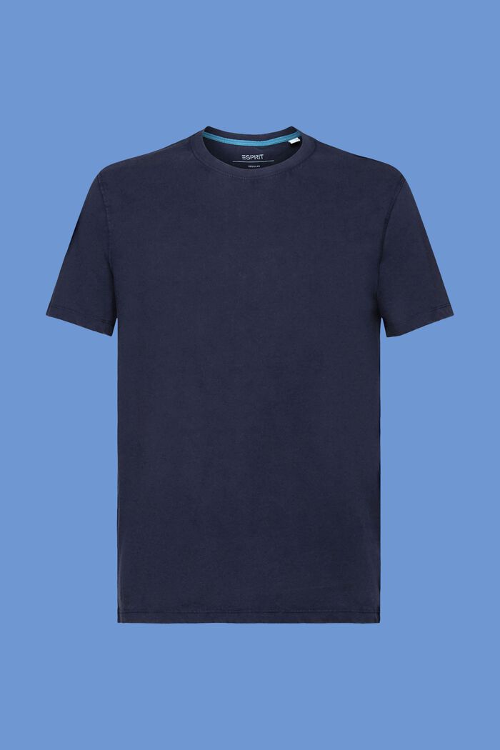 Farbowany po uszyciu T-shirt z jerseyu, 100% bawełna, NAVY, detail image number 6