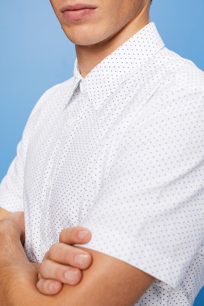Zapinana na guziki koszula z nadrukiem, WHITE, detail image number 2