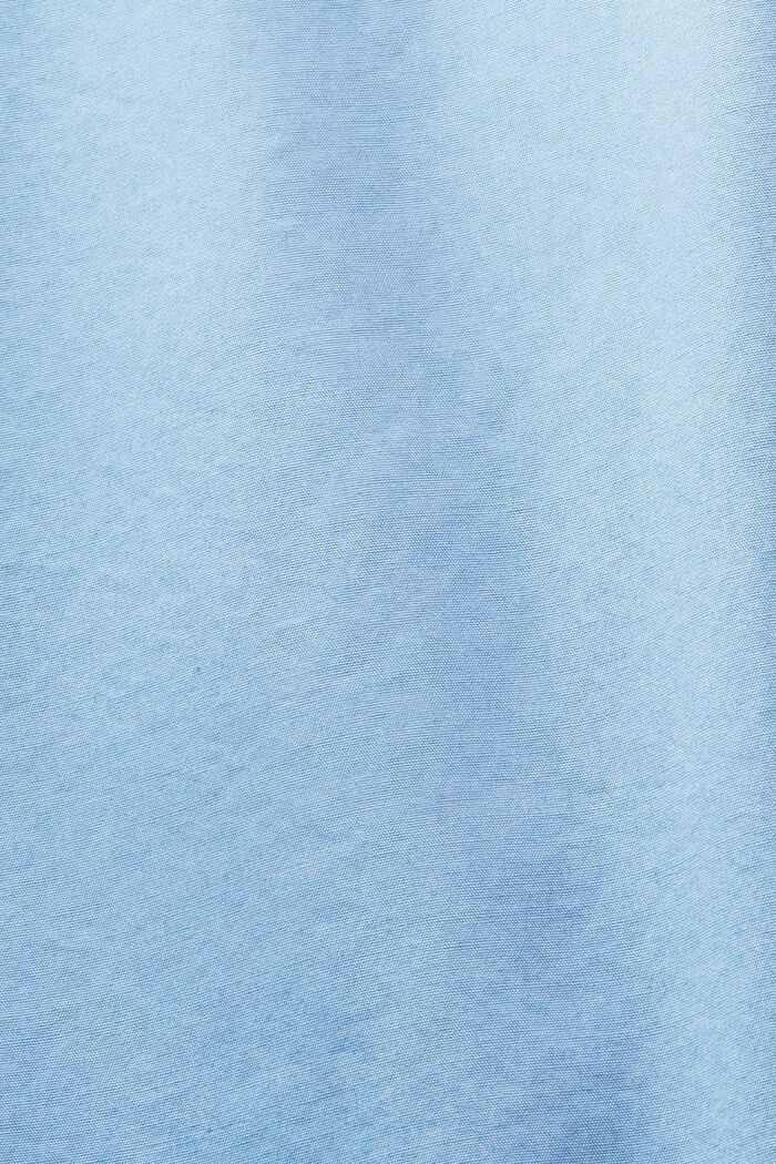 Popelinowa koszula z przypinanym kołnierzykiem, 100% bawełny, LIGHT BLUE, detail image number 6
