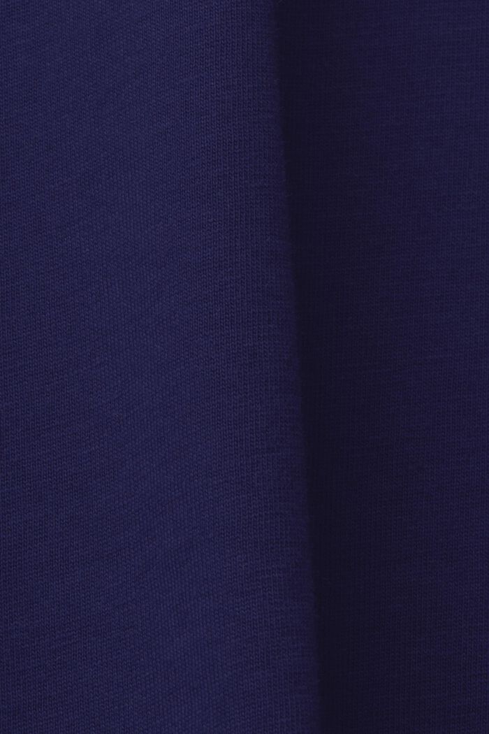 T-shirt z okrągłym dekoltem i nadrukiem, 100% bawełny, DARK BLUE, detail image number 5