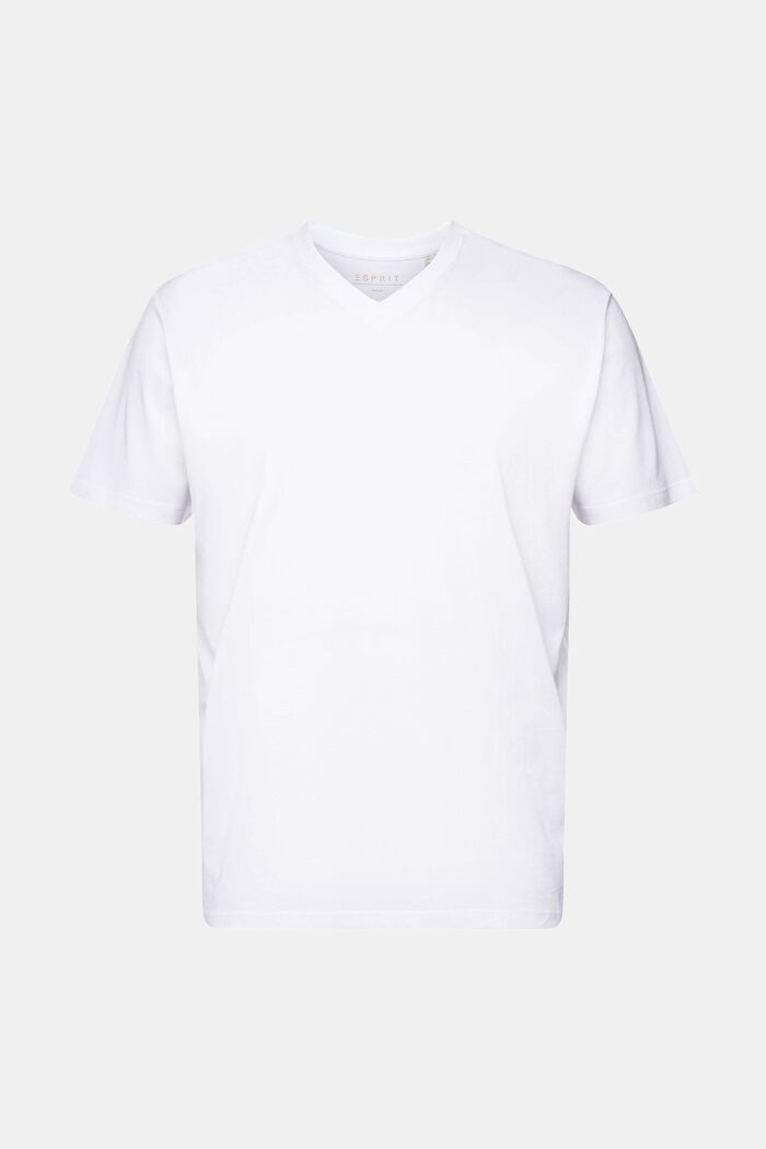 T-shirt z dżerseju, 100% bawełny, WHITE, overview