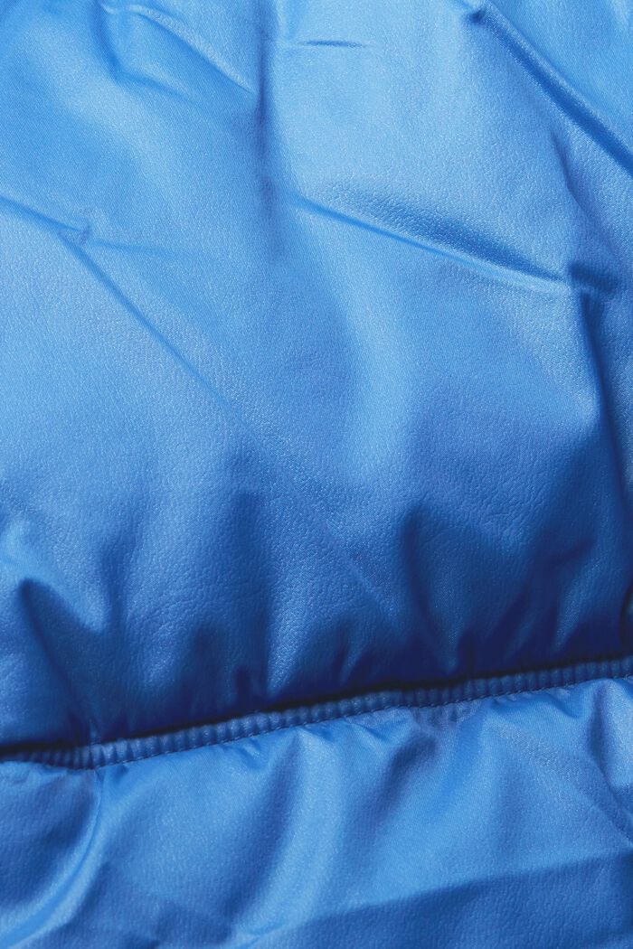 Pikowana kurtka z odpinanym kapturem, BLUE, detail image number 1