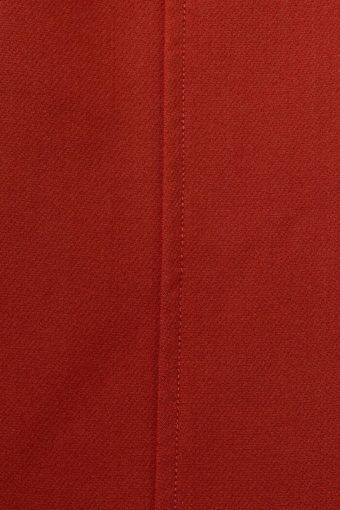 Spodnie w stylu joggersów ze średniowysokim stanem, RUST BROWN, detail image number 6