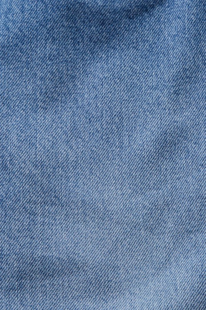 Klasyczne dżinsy w stylu retro z wysokim stanem, BLUE MEDIUM WASHED, detail image number 5