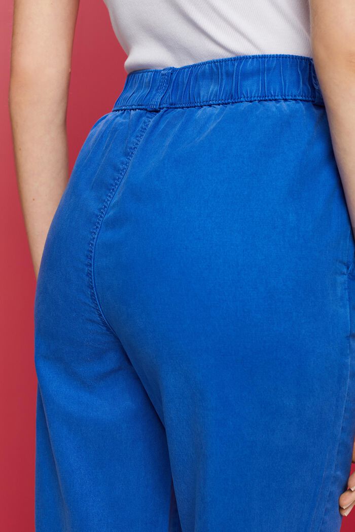 Skrócone spodnie chino bez zapięcia, BRIGHT BLUE, detail image number 4