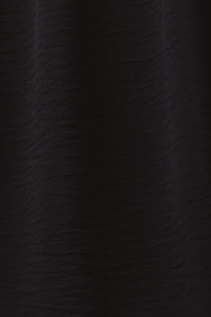 Spódnica mini z krepy, BLACK, detail image number 6