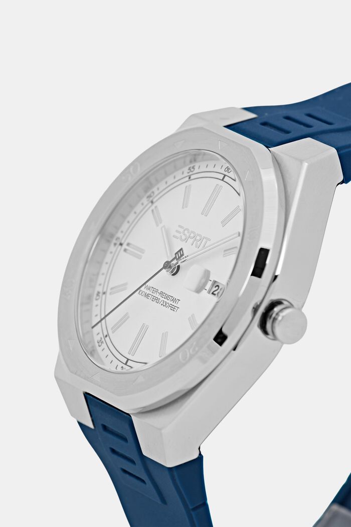 Zegarek z silikonowym paskiem, NAVY, detail image number 1