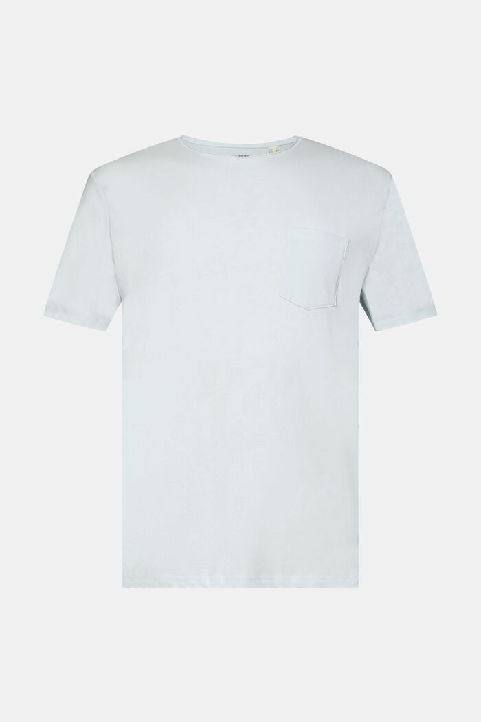 Z recyklingu: melanżowy T-shirt z jerseyu, LIGHT AQUA GREEN, detail image number 6
