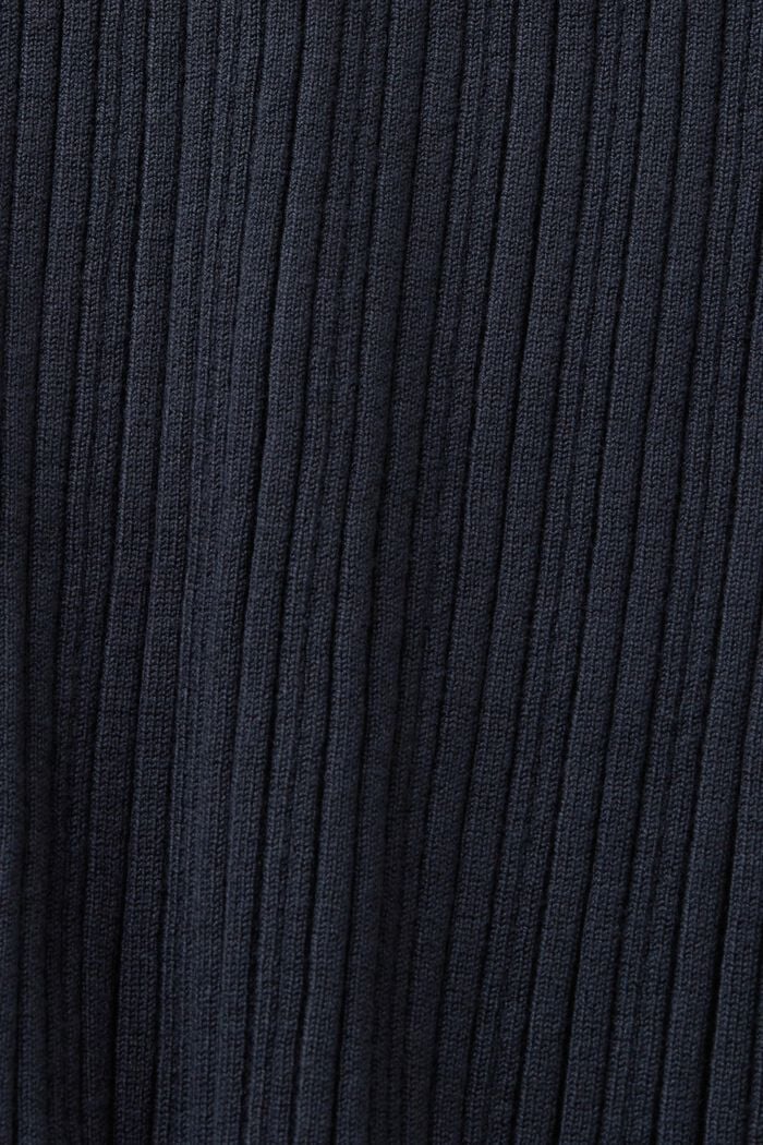 Spódnica midi z dzianiny w prążki, PETROL BLUE, detail image number 5