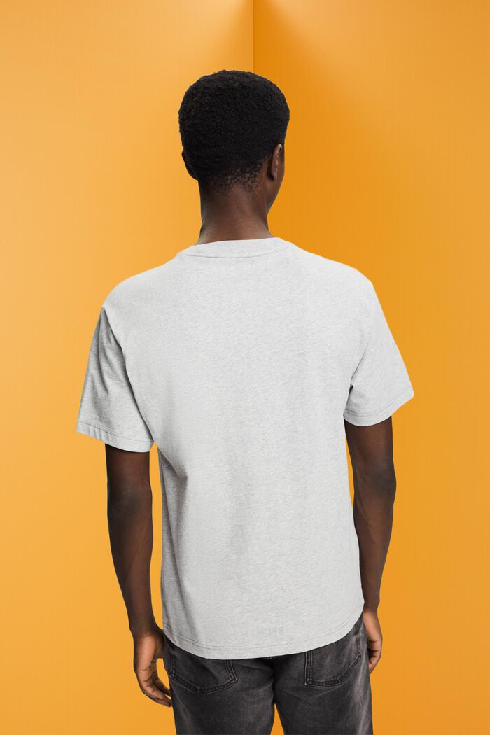Bawełniany T-shirt z nadrukowanym delfinem, LIGHT GREY, detail image number 3