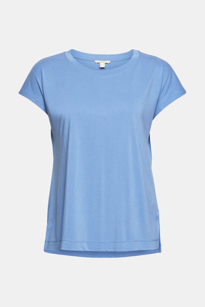 Jednokolorowy T-shirt, LIGHT BLUE LAVENDER, overview