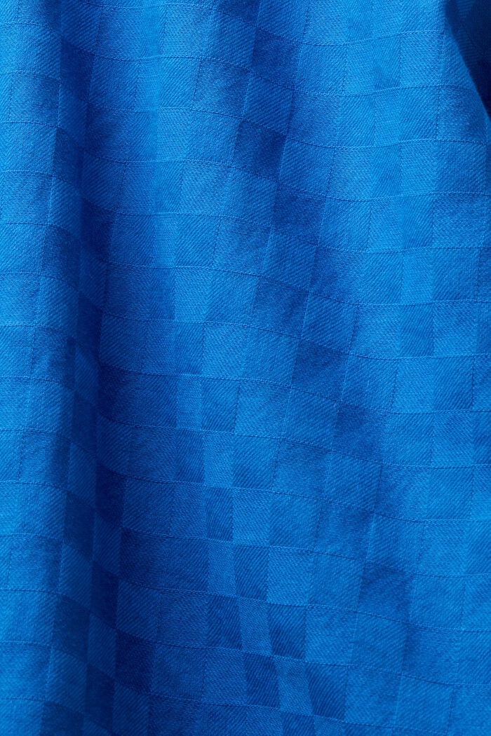 Żakardowa koszula z bawełny, BRIGHT BLUE, detail image number 7