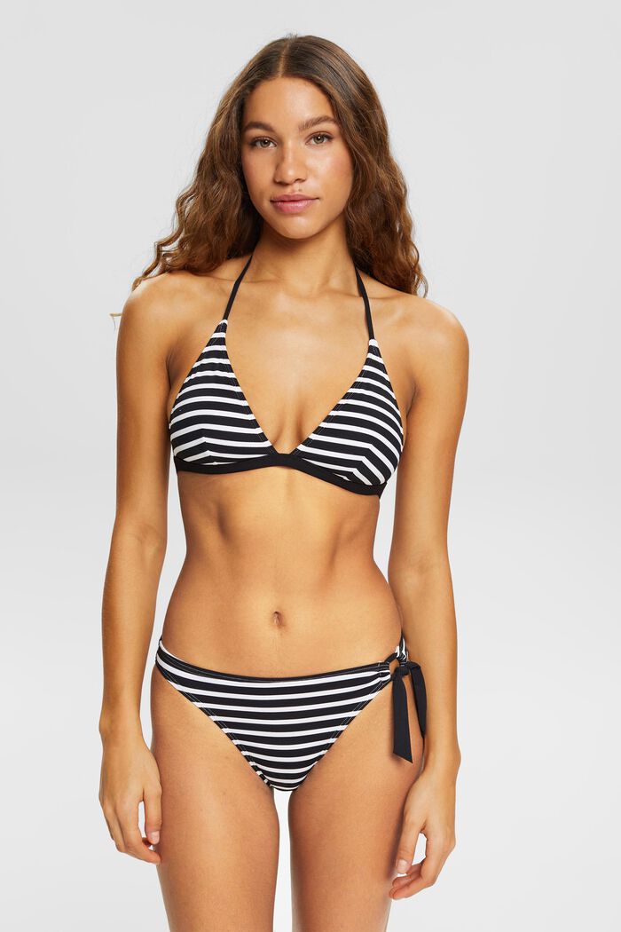 Wyściełany top bikini, BLACK, detail image number 0
