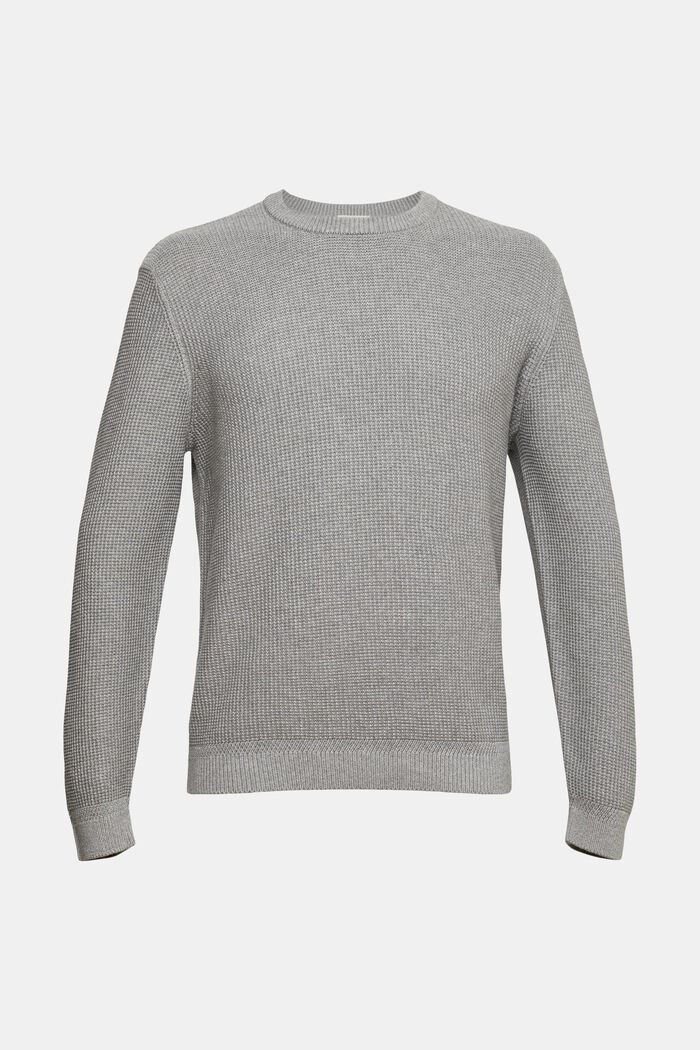 Sweter z czystej bawełny, MEDIUM GREY, detail image number 2