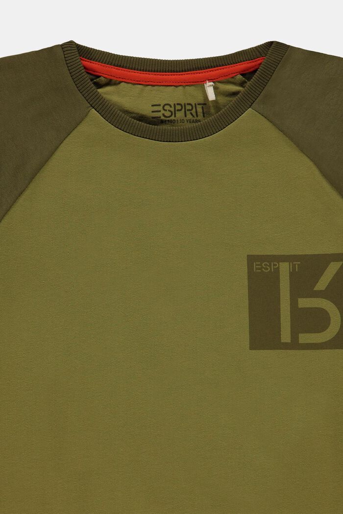 T-shirt z nadrukiem, 100% bawełny, LEAF GREEN, detail image number 2