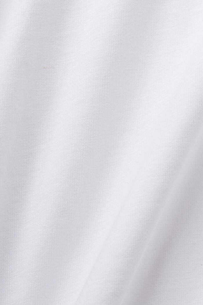 T-shirt z nadrukiem na piersi, 100% bawełny, WHITE, detail image number 5