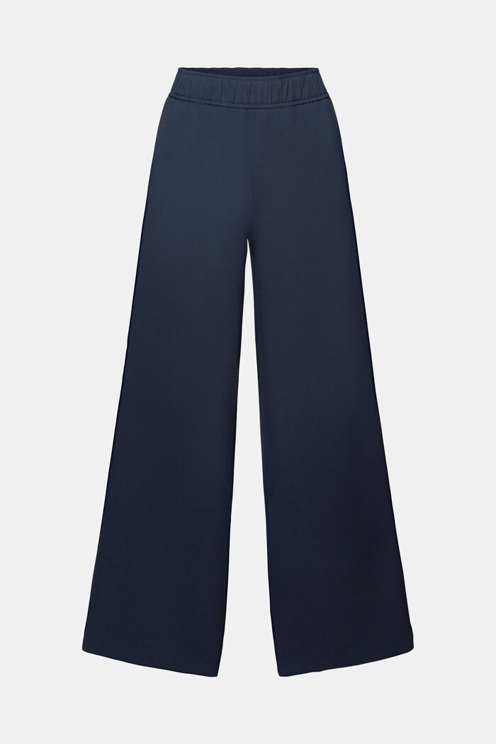 Spodnie bez zapięcia z szerokimi nogawkami, PETROL BLUE, detail image number 6