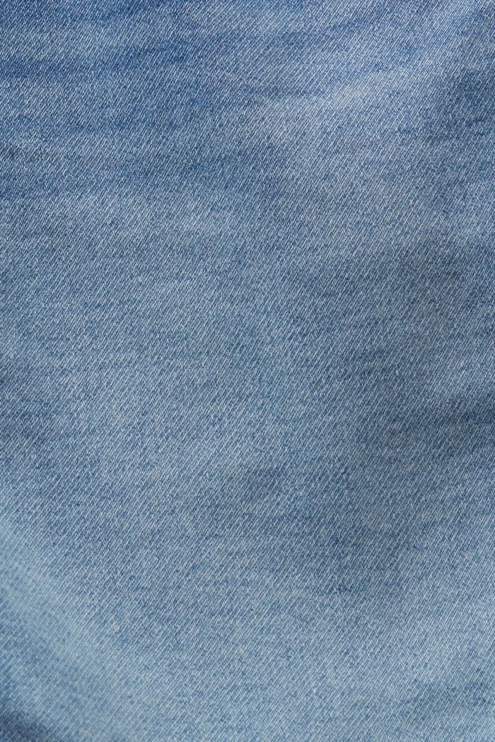 Szorty z denimu z mieszanki z bawełną ekologiczną, BLUE LIGHT WASHED, detail image number 6