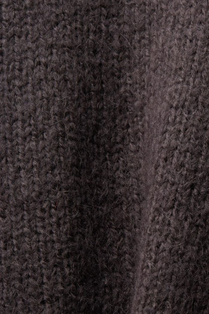 Sweter z metalicznym żakardowym wzorem, DARK GREY, detail image number 5