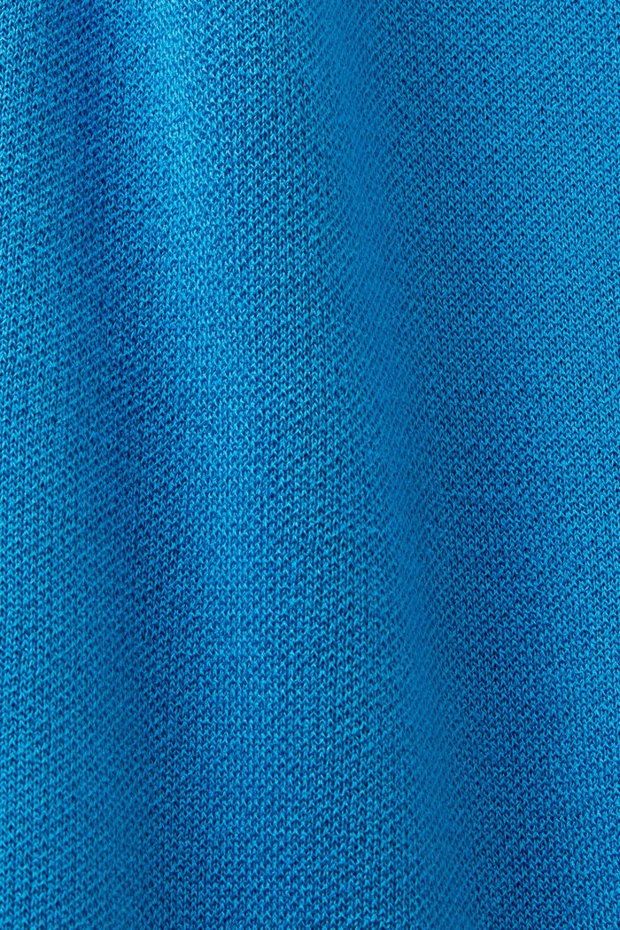 Plisowana koszulkowa sukienka mini, BLUE, detail image number 5