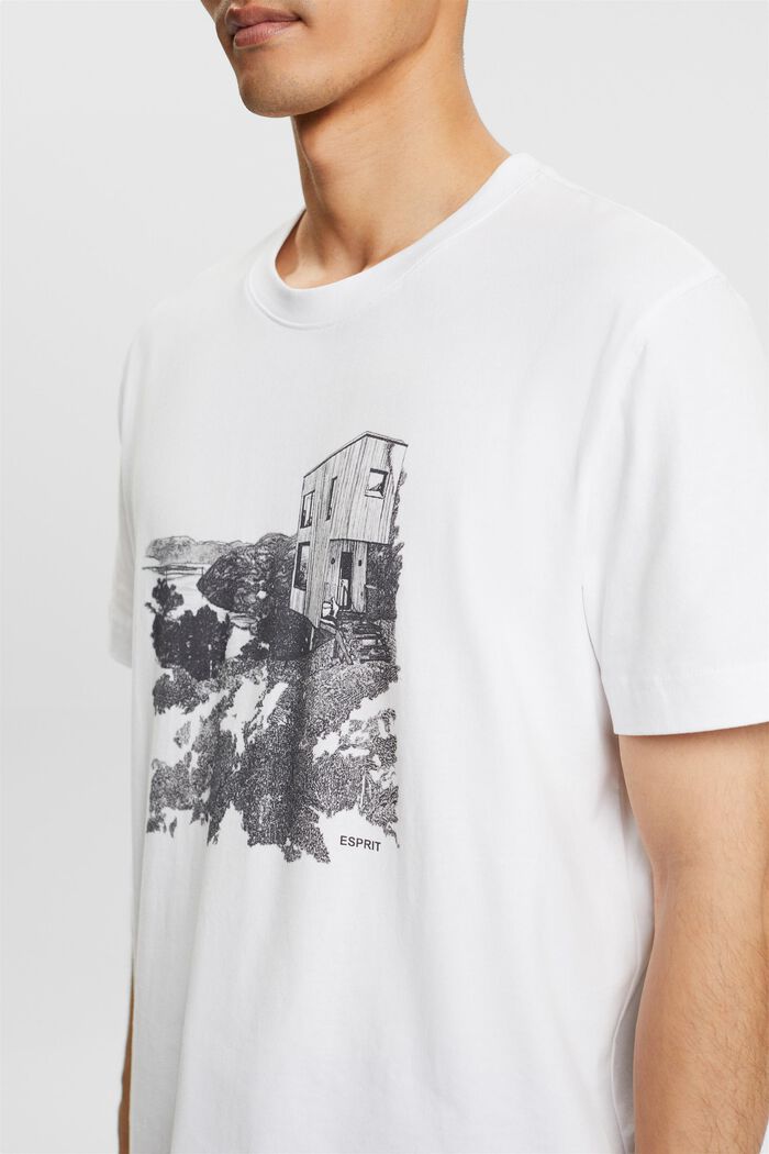 T-shirt z graficznym nadrukiem, WHITE, detail image number 2