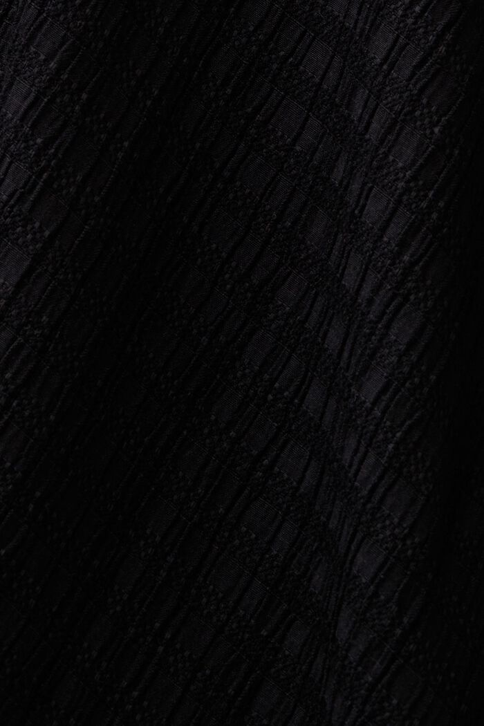Marszczona spódnica midi, BLACK, detail image number 5