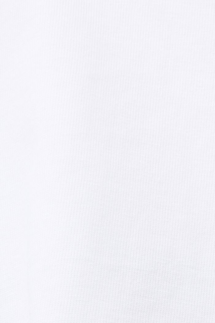 Bawełniany T-shirt w paski, WHITE, detail image number 4