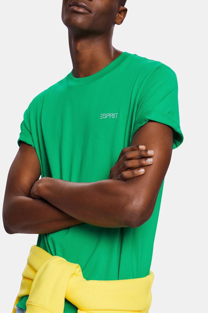 Logowany T-shirt, unisex, GREEN, detail image number 3