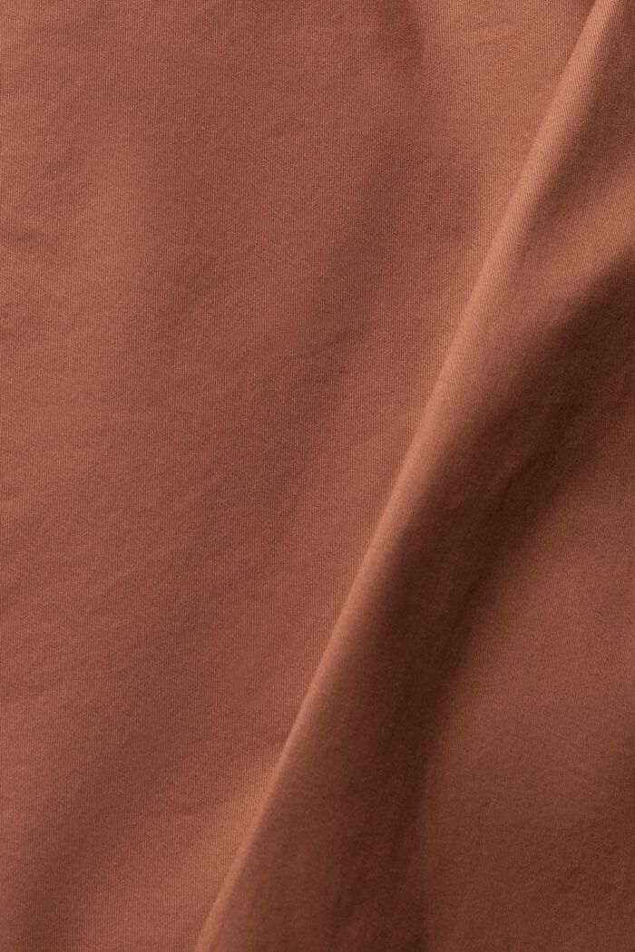 Krótkie spodnie z bawełny ekologicznej, RUST BROWN, detail image number 1