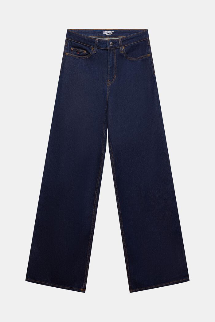 Dżinsy w stylu retro z wysokim stanem i szerokimi nogawkami, BLUE RINSE, detail image number 7