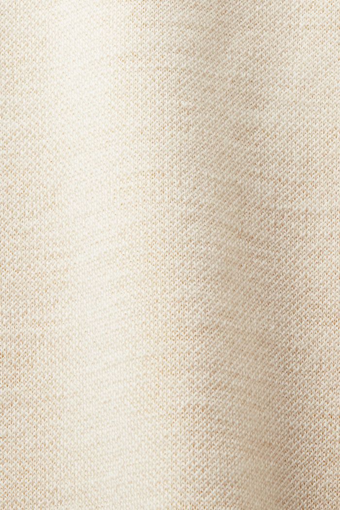 Sukienka mini bez rękawów z mieszanki wełnianej, CREAM BEIGE, detail image number 6