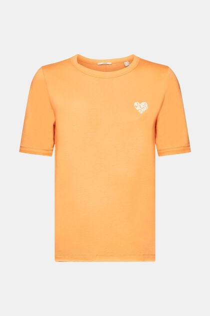 Bawełniany T-shirt z logo w kształcie serca