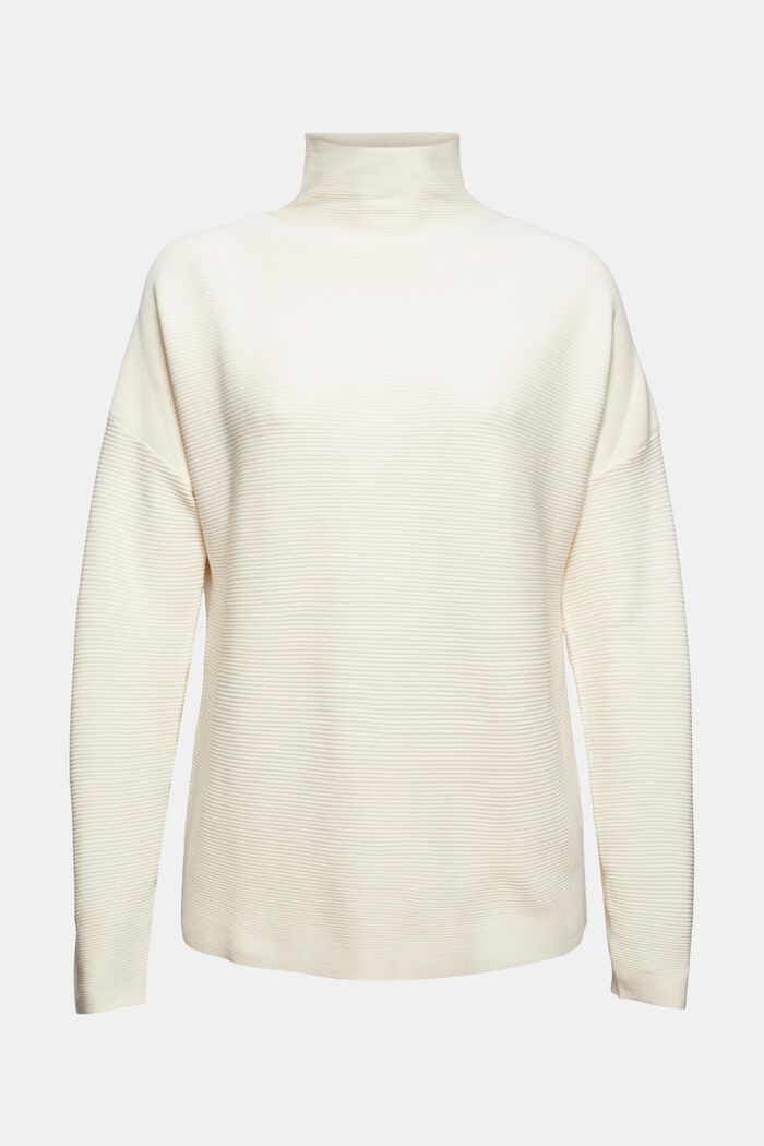 Prążkowany sweter z LENZING™ ECOVERO™