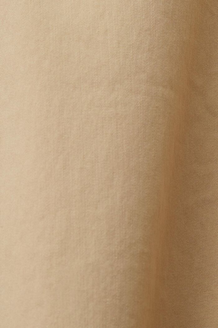 Szorty na gumce z popeliny bawełnianej, SAND, detail image number 6