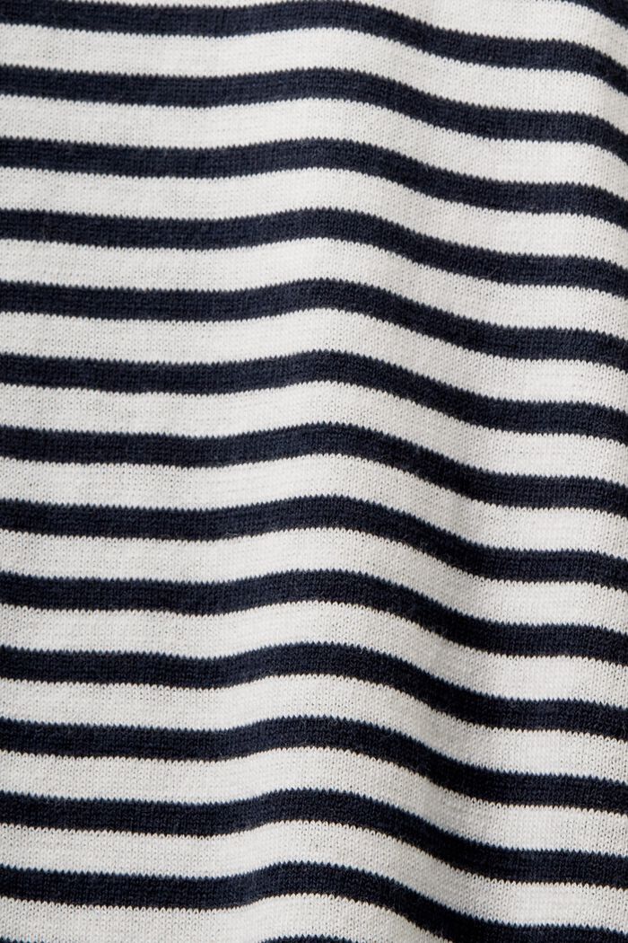 Sweter z bawełny w paski, NAVY, detail image number 5