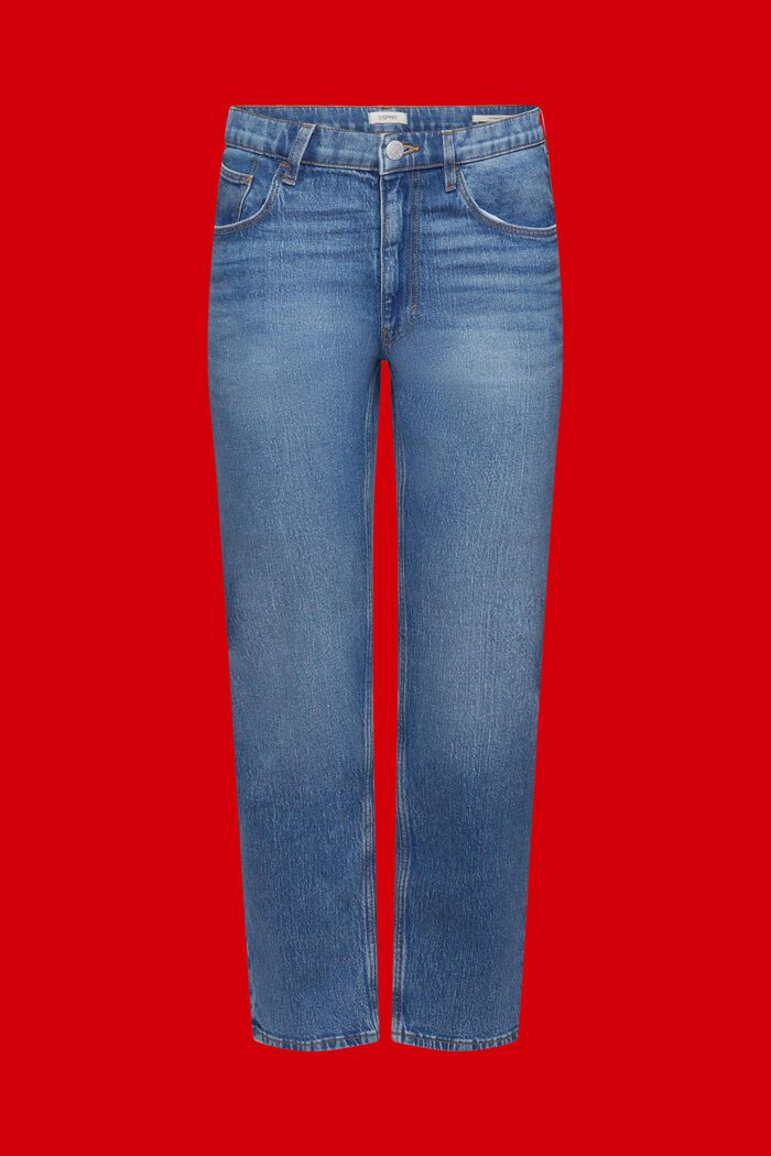 Dżinsy straight fit, BLUE MEDIUM WASHED, detail image number 5