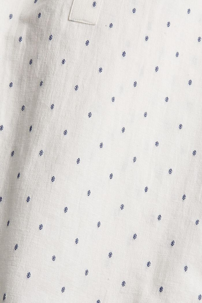Wzorzysta bluzka z dekoltem kielichowym, OFF WHITE, detail image number 1