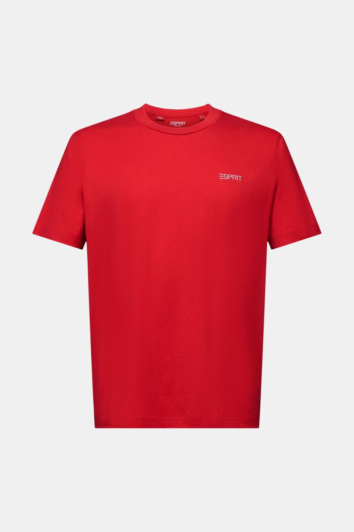 Logowany T-shirt, unisex, DARK RED, detail image number 7