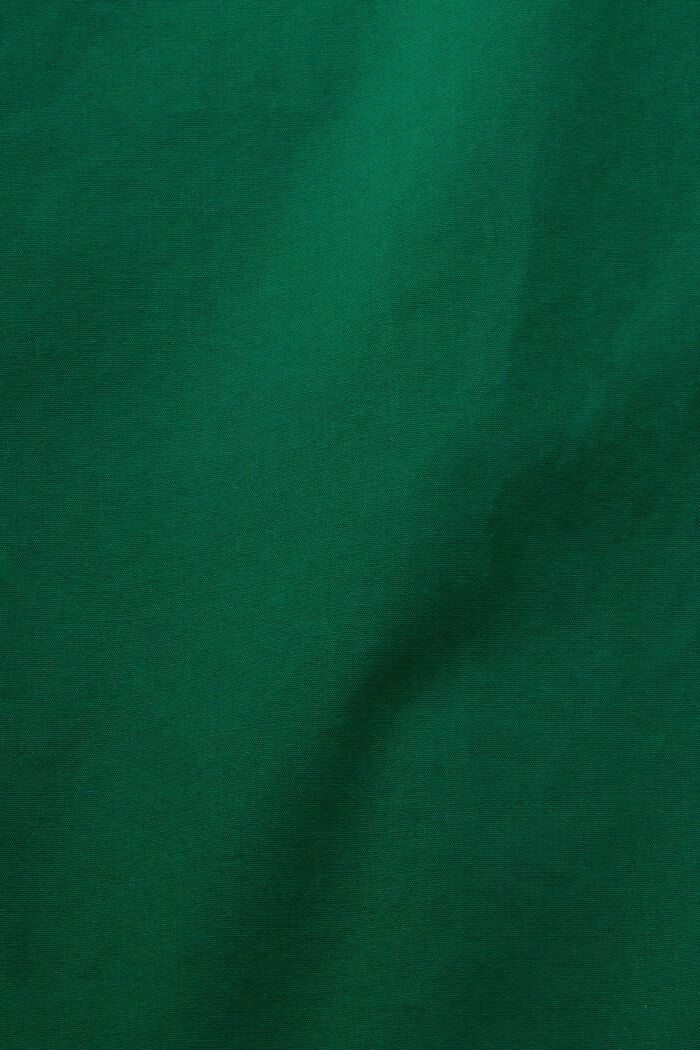 Koszula z popeliny bawełnianej, DARK GREEN, detail image number 4