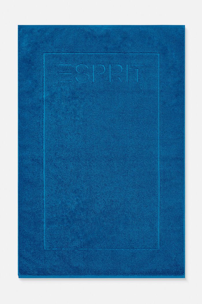 Mata łazienkowa z materiału frotte, 100% bawełny, OCEAN BLUE, detail image number 0
