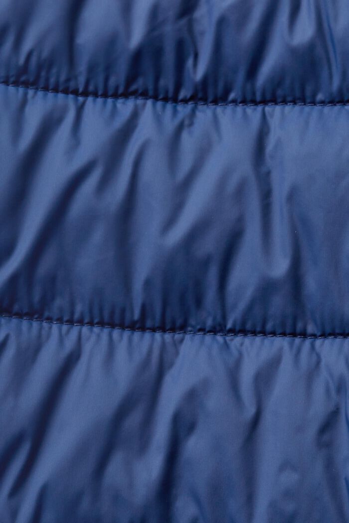 Pikowana kurtka ze stójką, PETROL BLUE, detail image number 4